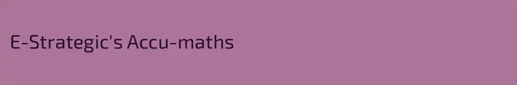E-Strategic's Accu-maths